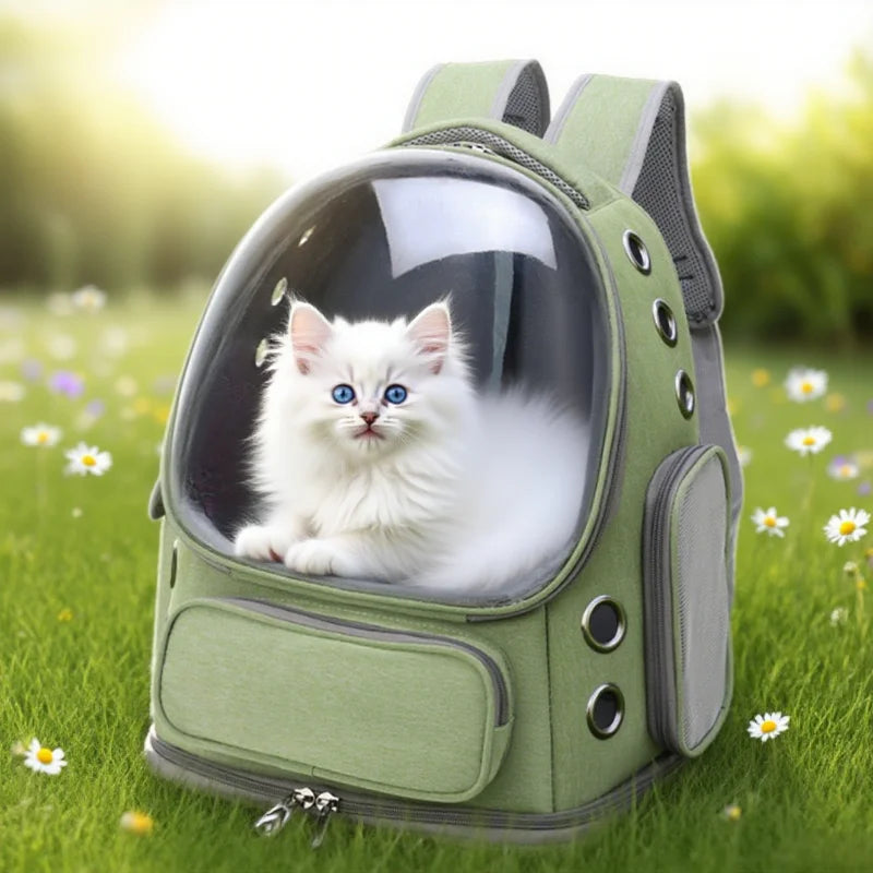 2026 Transparent Pet Carrier Backpack Breathable Cat and Small Dog Shoulder Bag Outdoor Travel Pet Supplies for Cats and Dogs