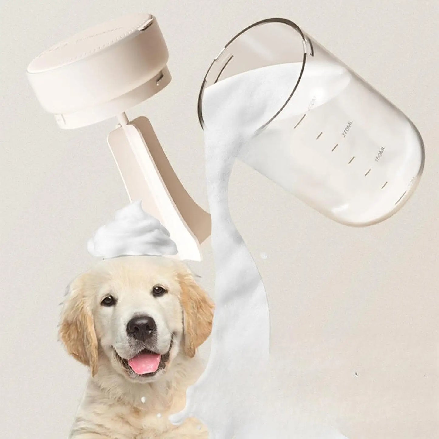 Electric Dog Cleaning Foam Machine Pet Shower Bath Supplies Foaming Dog Grooming Shampoo Frother for Cats Pet Bathing Dogs Puppy