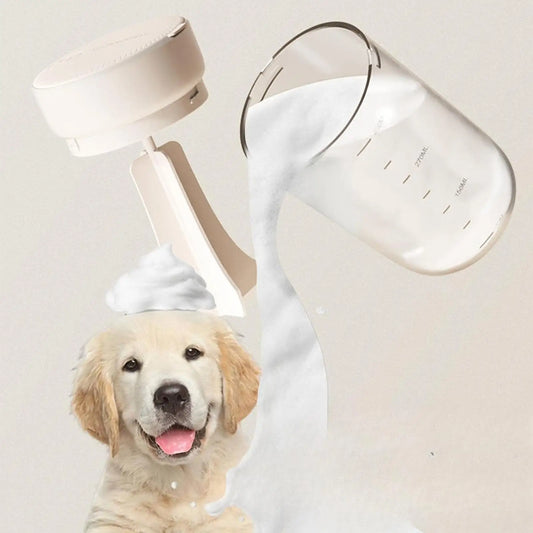 Electric Dog Cleaning Foam Machine Pet Shower Bath Supplies Foaming Dog Grooming Shampoo Frother for Cats Pet Bathing Dogs Puppy