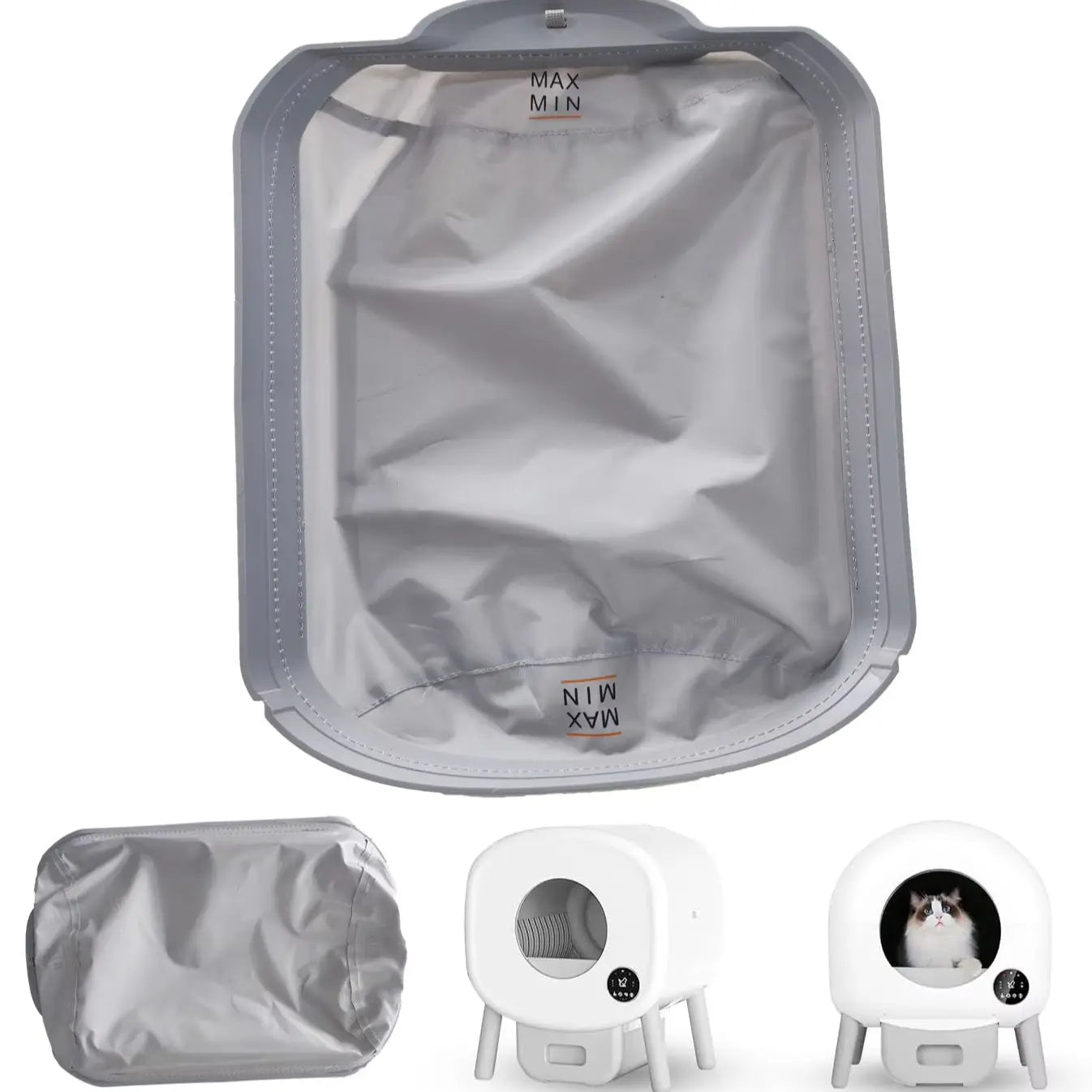 Automatic Cat Litter Box Replace Accessories Soft Fabric Liner  Smart Cat Litter Box Accessories Soft Mat Removable Liner