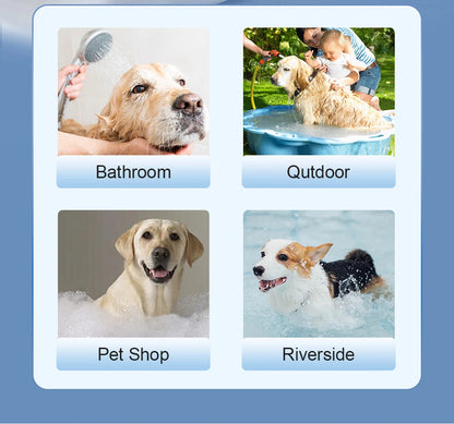 ROJECO Automatic Pet Foam Machine Dog Cleaning Soap Dispenser Wireless Cat Dog Bath Bubbler IPX7 Waterproof Shampoo Foam Sprayer