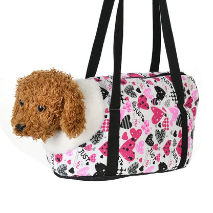 Pet Dog Bag For Small Medium Dogs Cats Winter Warm Fleece Puppy Backpack Windproof Cat Cat Sling Bag Chihuahua Bulldog Supplies