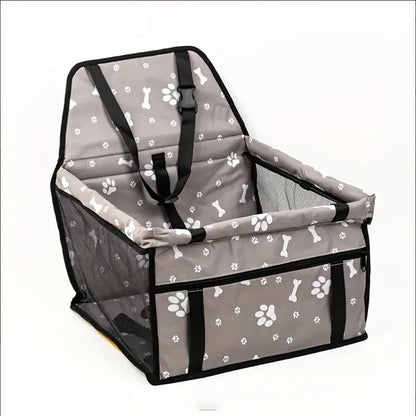 Pet Reinforce Car Booster Seat for Dog Cat Portable and Breathable Bag with Seat Belt Dog Carrier Safety Stable for Travel Look