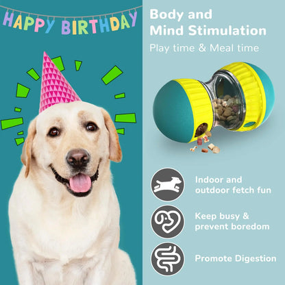 Dog Puzzle Toy Elliptical Track Rolling Increase Intelligence Ball Leaky Food Develop Good Habits Durable Interactive Pet Toys