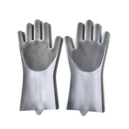 Magic Silicone Body Pet Bathing Gloves for Animal Perfect Bathe Shampoo Dog &Cat Brush Gloves