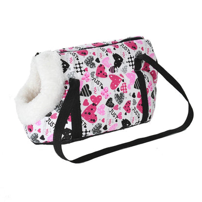 Pet Dog Bag For Small Medium Dogs Cats Winter Warm Fleece Puppy Backpack Windproof Cat Cat Sling Bag Chihuahua Bulldog Supplies