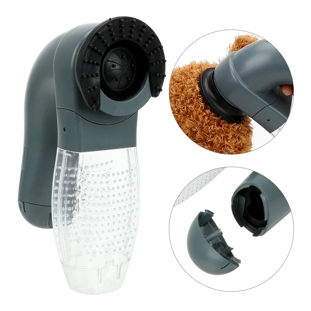 Vacuum Fur Cleaner Electric Cat Dog Hair Remover Deshedding Clipper Suction Device Pet Massage Pet Grooming Animals Hair Comb