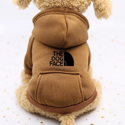 Autumn and winter sweater cowboy pocket two-legged clothes sports wind pet clothes dog cat pet clothes supplies