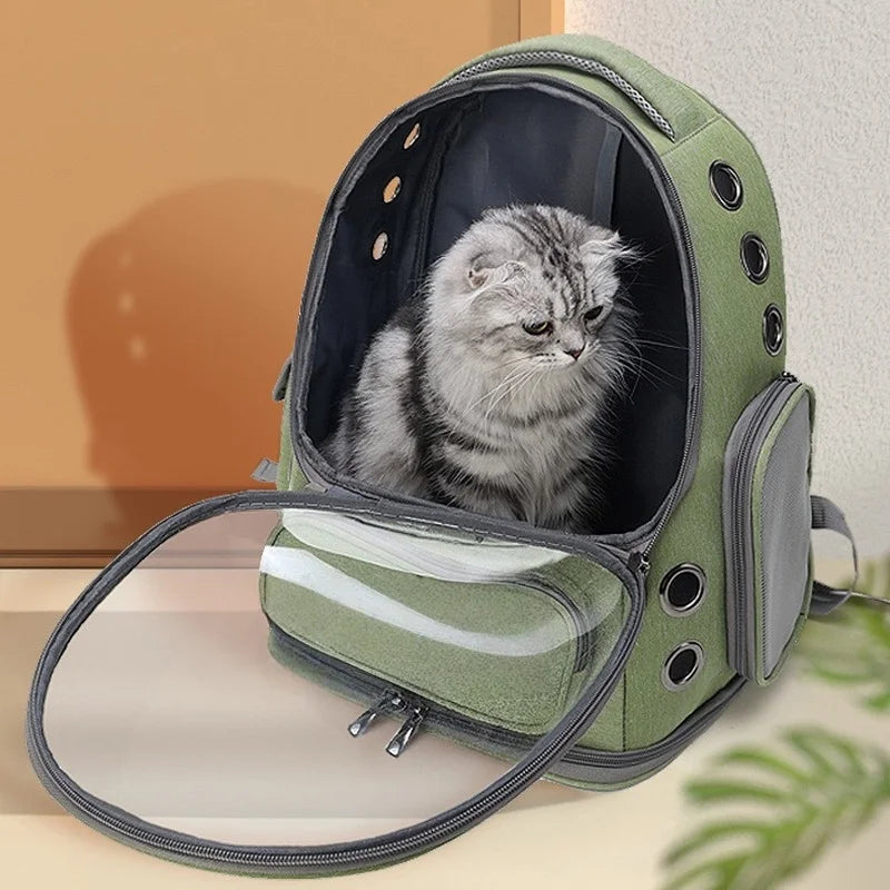 2026 Transparent Pet Carrier Backpack Breathable Cat and Small Dog Shoulder Bag Outdoor Travel Pet Supplies for Cats and Dogs