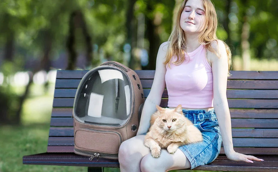 2026 Transparent Pet Carrier Backpack Breathable Cat and Small Dog Shoulder Bag Outdoor Travel Pet Supplies for Cats and Dogs