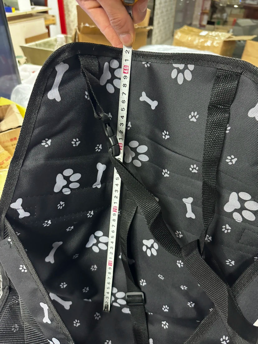 Pet Reinforce Car Booster Seat for Dog Cat Portable and Breathable Bag with Seat Belt Dog Carrier Safety Stable for Travel Look