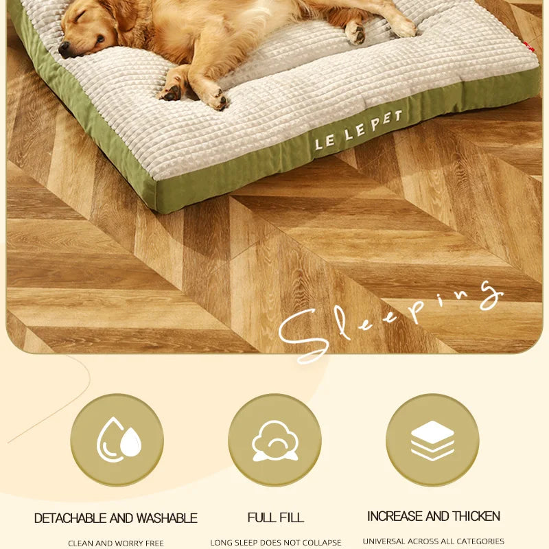 HOOPET winter Warm Dogs Sleeping Bed Soft Fleece Pet Blanket Detachable Cat Puppy Mat Cushion for Small Medium Large Dogs