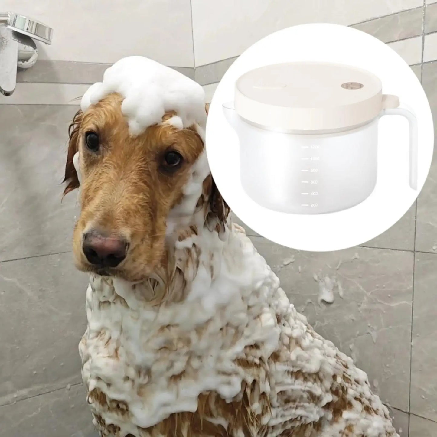 Electric Dog Cleaning Foam Machine Pet Shower Bath Supplies Foaming Dog Grooming Shampoo Frother for Cats Pet Bathing Dogs Puppy