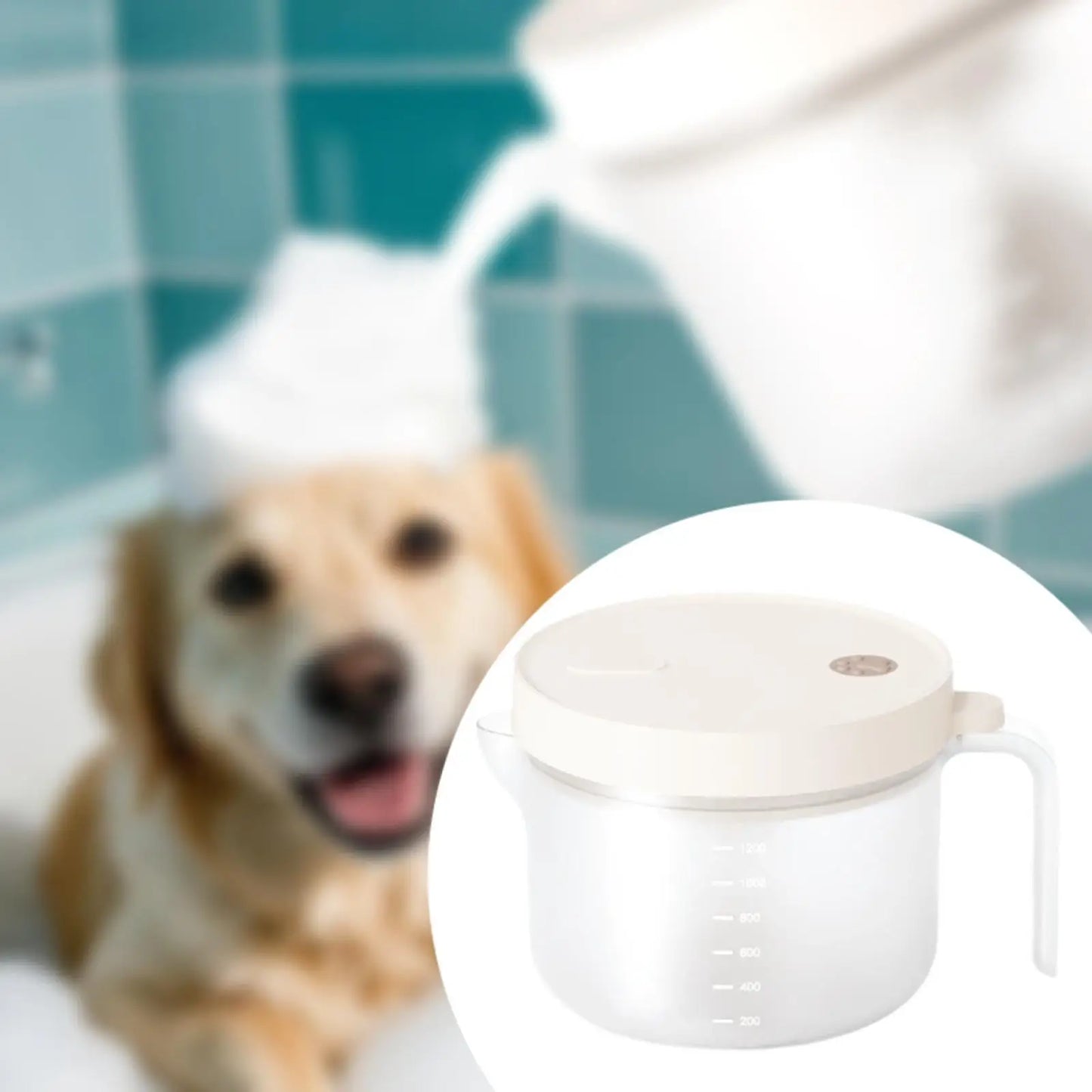 Electric Dog Cleaning Foam Machine Pet Shower Bath Supplies Foaming Dog Grooming Shampoo Frother for Cats Pet Bathing Dogs Puppy