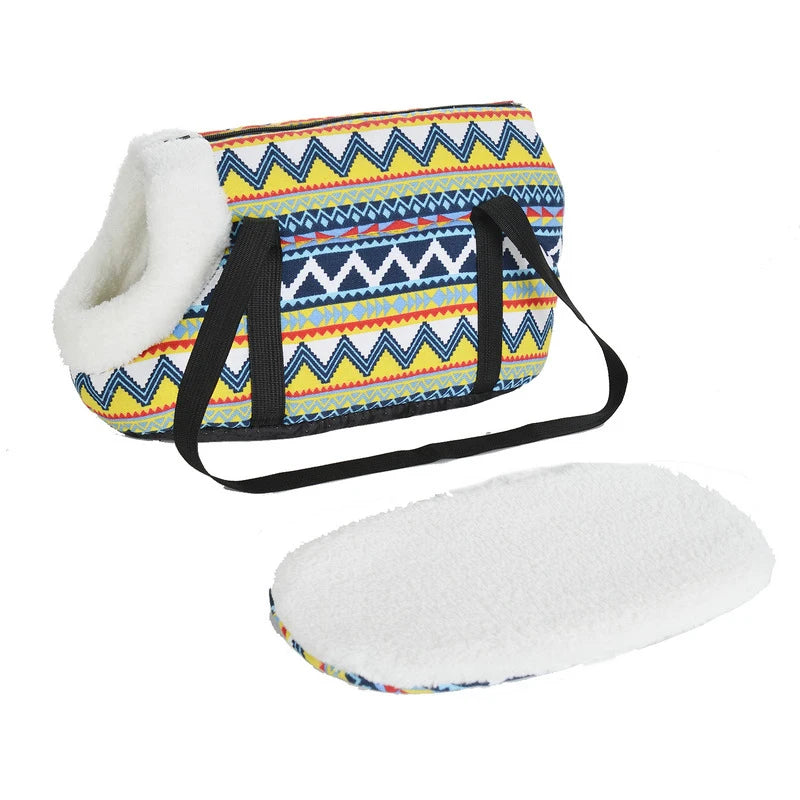 Pet Dog Bag For Small Medium Dogs Cats Winter Warm Fleece Puppy Backpack Windproof Cat Cat Sling Bag Chihuahua Bulldog Supplies