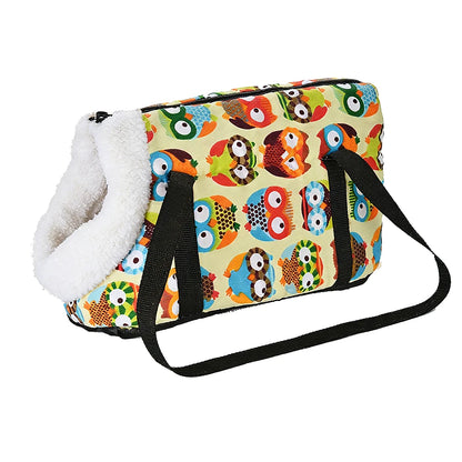 Pet Dog Bag For Small Medium Dogs Cats Winter Warm Fleece Puppy Backpack Windproof Cat Cat Sling Bag Chihuahua Bulldog Supplies