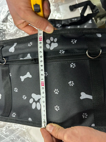 Pet Reinforce Car Booster Seat for Dog Cat Portable and Breathable Bag with Seat Belt Dog Carrier Safety Stable for Travel Look