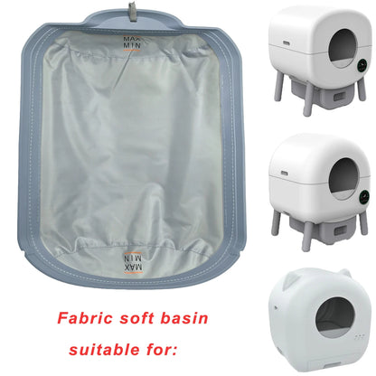 Automatic Cat Litter Box Replace Accessories Soft Fabric Liner  Smart Cat Litter Box Accessories Soft Mat Removable Liner