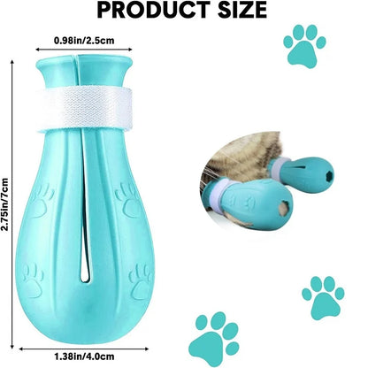 Cat Claw Protector Bath Anti-Scratch Cat Shoes For Cat Adjustable Pet Bath Wash Boots Cat Paw Nail Cover Pet Grooming Supplies