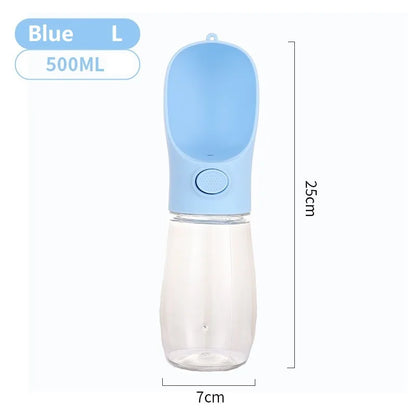 350/500ML Water Bottle for Dogs Portable Drinking Water Bottle for Small Large Pet Cat Outdoor Leakproof Walking Drinking Bowls