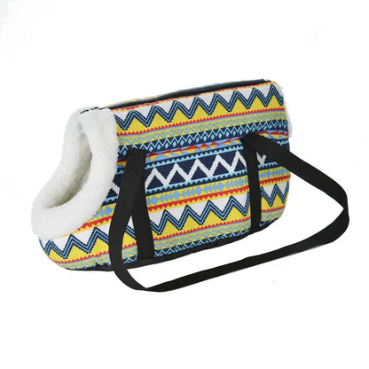 Pet Dog Bag For Small Medium Dogs Cats Winter Warm Fleece Puppy Backpack Windproof Cat Cat Sling Bag Chihuahua Bulldog Supplies