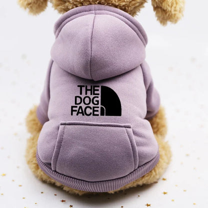 Autumn and winter sweater cowboy pocket two-legged clothes sports wind pet clothes dog cat pet clothes supplies