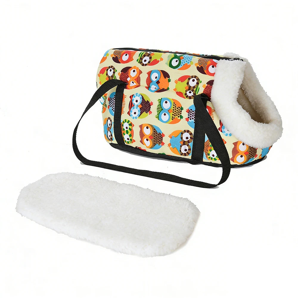 Pet Dog Bag For Small Medium Dogs Cats Winter Warm Fleece Puppy Backpack Windproof Cat Cat Sling Bag Chihuahua Bulldog Supplies