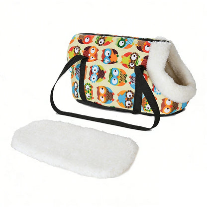 Pet Dog Bag For Small Medium Dogs Cats Winter Warm Fleece Puppy Backpack Windproof Cat Cat Sling Bag Chihuahua Bulldog Supplies