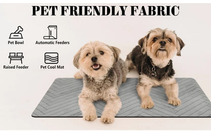 Pet Feeding Dropshipping Pet Placemat for Food and Water Bowl, with Waterproof Rubber Backing, Quick Dry Water Mat for Dog Cat