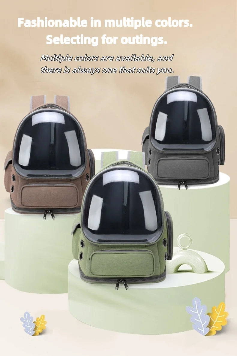 2026 Transparent Pet Carrier Backpack Breathable Cat and Small Dog Shoulder Bag Outdoor Travel Pet Supplies for Cats and Dogs
