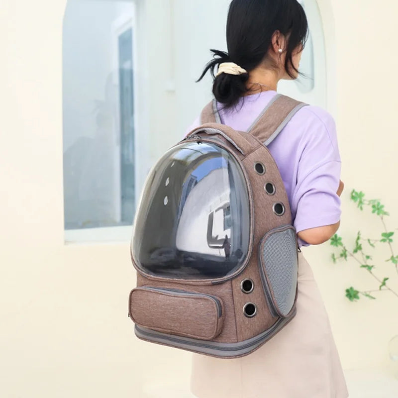 2026 Transparent Pet Carrier Backpack Breathable Cat and Small Dog Shoulder Bag Outdoor Travel Pet Supplies for Cats and Dogs