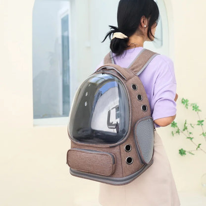 2026 Transparent Pet Carrier Backpack Breathable Cat and Small Dog Shoulder Bag Outdoor Travel Pet Supplies for Cats and Dogs